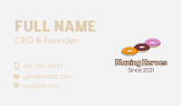 Triple Donut Snack Business Card Image Preview