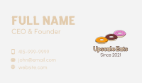 Triple Donut Snack Business Card Image Preview