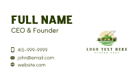 Lawn Mower Gardening Business Card Design