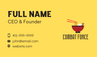 Noodle Bowl Restaurant Business Card