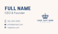 Tiara Crown Pixel Business Card Design