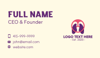 Pulmonologist Business Card example 4