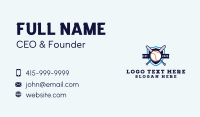 Baseball Sports Shield Business Card