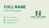 Natural Bamboo Garden Business Card