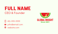 Watermelon Slice Pathway  Business Card