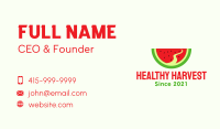 Watermelon Slice Pathway  Business Card Image Preview