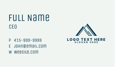 House Roofing Broker Business Card
