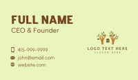 Organic Tree House Business Card Design
