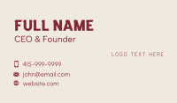 Company Business Card example 3