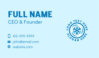 Industrial Snowflake Refrigeration Business Card