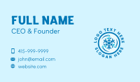 Industrial Snowflake Refrigeration Business Card