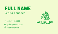 Green Hand Lawn Care  Business Card Design