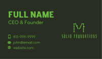 Bamboo Letter M Business Card