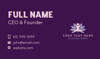 Zen Meditation Lotus  Business Card