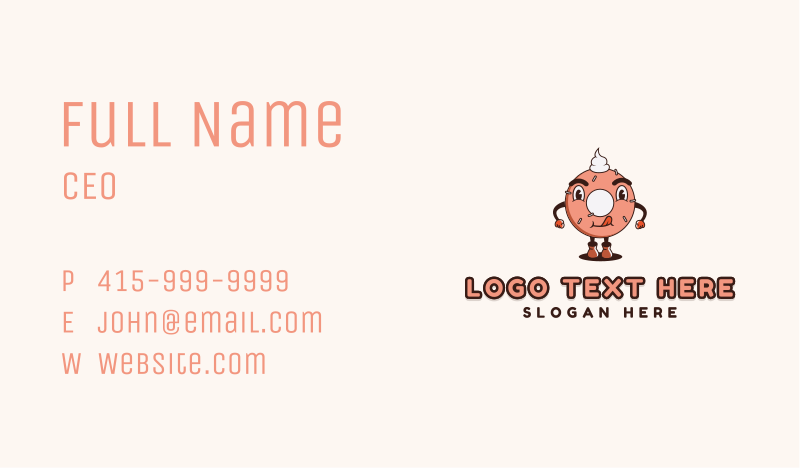 Donut Business Card example 3