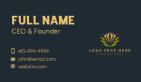 Leaf Diamond Jewelry Business Card Design