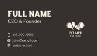 Weight Lifting Competition Business Card