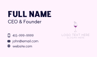 Wine Cocktail Bar Business Card