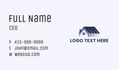 Residential House Roof Business Card Image Preview