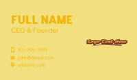 Trendy Business Card example 4