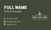 Camp Business Card example 3