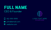 Mind Tech Circuit Business Card Design