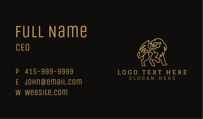 Deluxe Lion Company Business Card