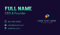 Lightning Energy Letter P Business Card