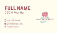 Indiana Peony Floral Business Card