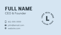 Round Business Card example 4