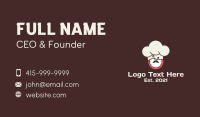 Chef Hat Clock  Business Card