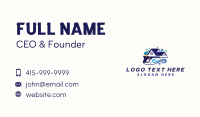  Wave Pressure Wash Cleaning Business Card Design