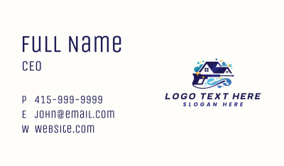  Wave Pressure Wash Cleaning Business Card Image Preview