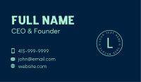 Corporate Accounting Lettermark  Business Card