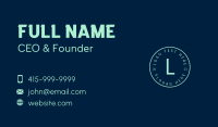 Corporate Accounting Lettermark  Business Card