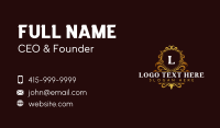 Royalty Decorative Shield Business Card