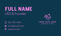 Purple Tech Horse  Business Card