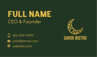 Crescent Moon Decoration Business Card