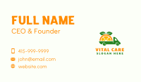 Orange Fruit Truck Business Card