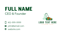 Lawn Mower Gardening  Business Card