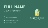 Orange Citrus Boat Business Card