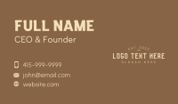 Masculine Business Card example 3
