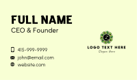 Decorative Leaf Lettermark Business Card