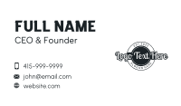 Vintage Badge Wordmark  Business Card