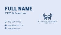 Whale Tail Letter W  Business Card