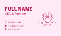 Fancy Pink Couch Business Card