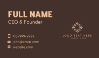 Beauty Stylist Lettermark  Business Card