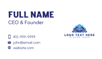 Pressure Washer Roof Maintenance Business Card Design