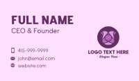 Purple Tulip Business Card Design