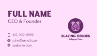 Purple Tulip Business Card Image Preview